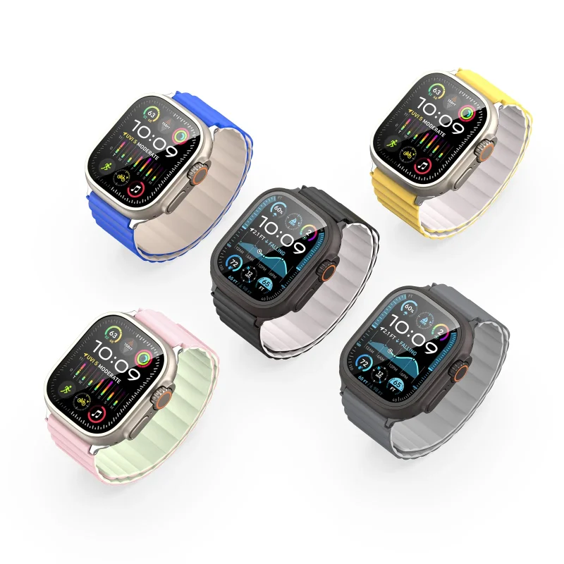 Day Deo Apple Watch Silicone 2 in 1 Dux Ducis Series SD Black Starlight 42 44 45 49mm 4