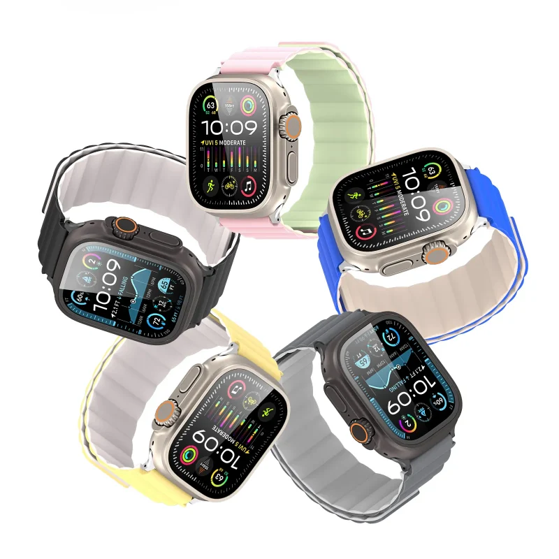 Day Deo Apple Watch Silicone 2 in 1 Dux Ducis Series SD Black Starlight 42 44 45 49mm 5