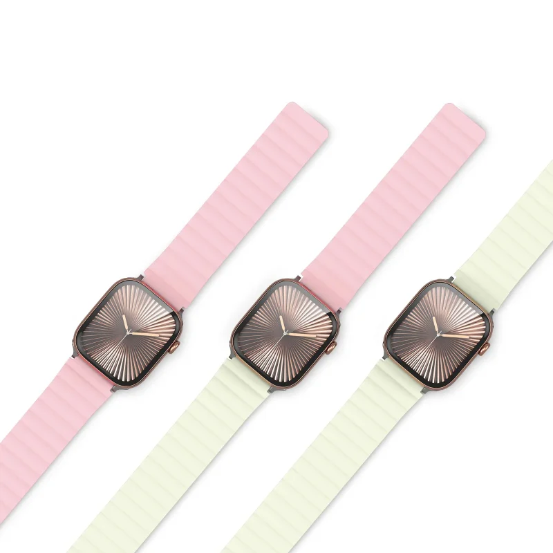 Day Deo Apple Watch Silicone 2 in 1 Dux Ducis Series SD Light Pink Light Green 38 40 41mm 5