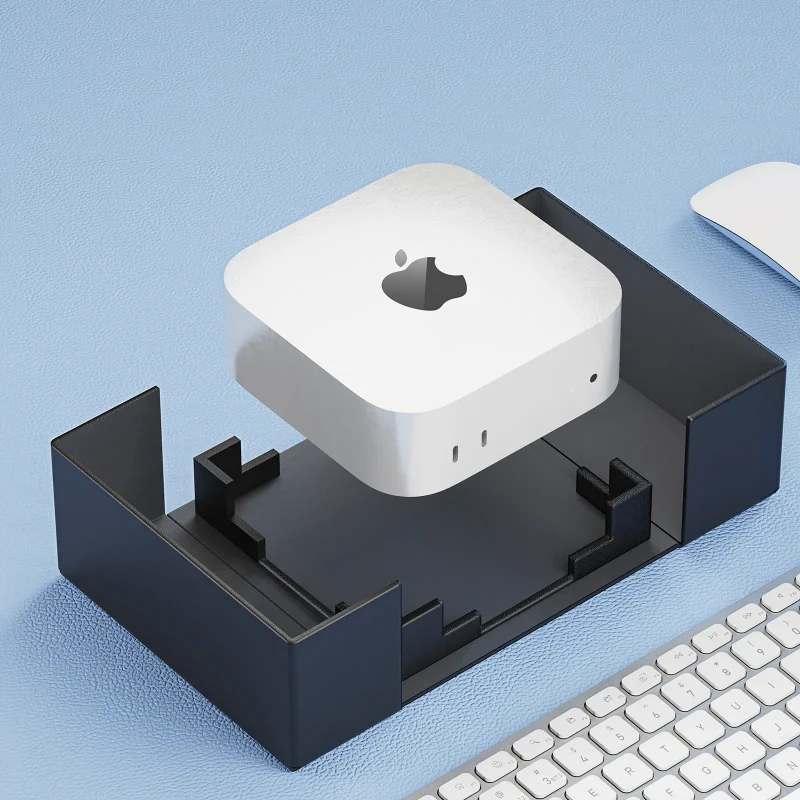 Hop Dung Dux Ducis Bang Da PU Bao Ve Mac Mini M4 M4 Pro 4