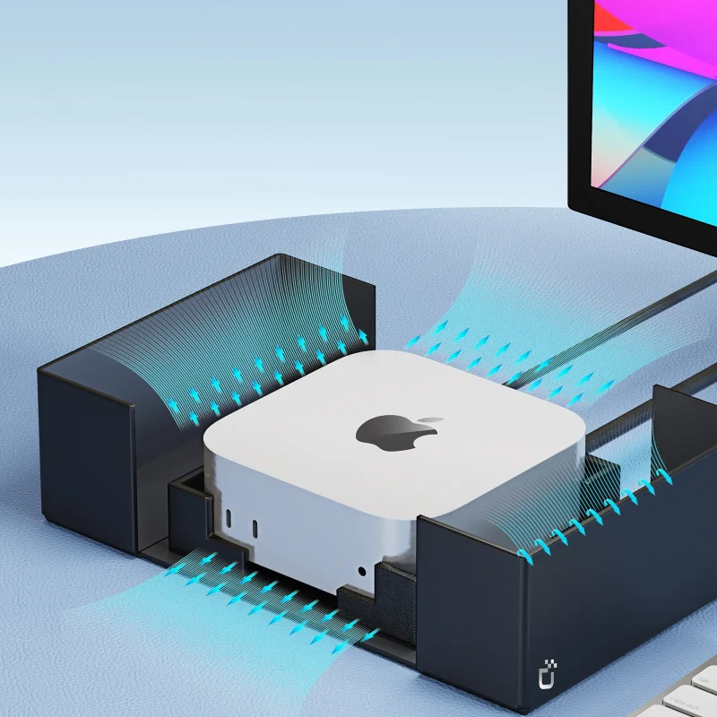 Hop Dung Dux Ducis Bang Da PU Bao Ve Mac Mini M4 M4 Pro 8