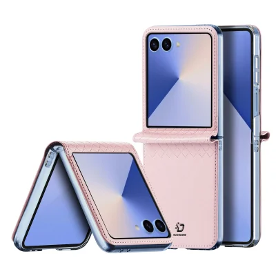 Ốp Lưng Dux Ducis Da PU Bril Series SamSung Z Flip 7 5G Pink