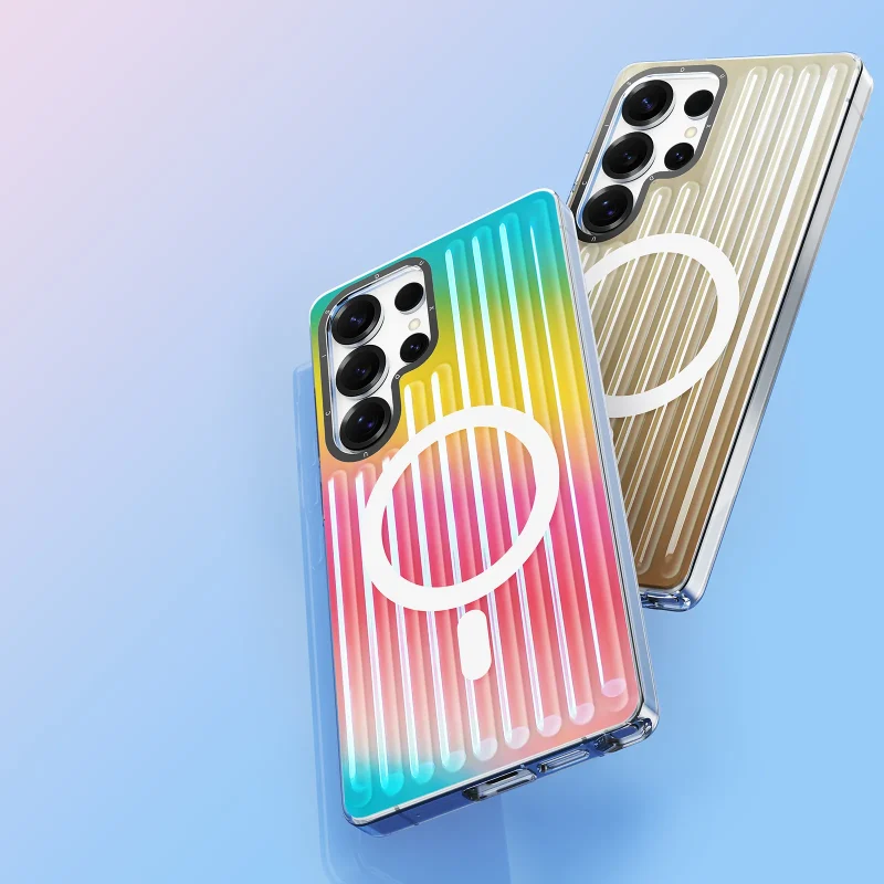 Op Lung Dux Ducis Zest Series Magnetic Cho Samsung S25 Ultra Gradient Rainbow 2