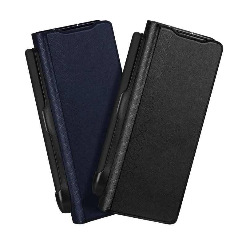 Op lung Dux Ducis Bril Series SamSung Z Fold 7 With Pen Holder Blue 3