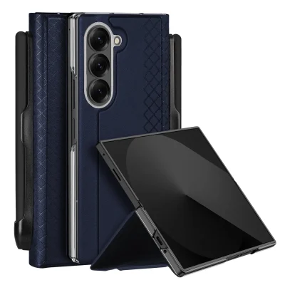 Ốp lưng Dux Ducis Bril Series SamSung Z Fold 7 With Pen Holder Blue