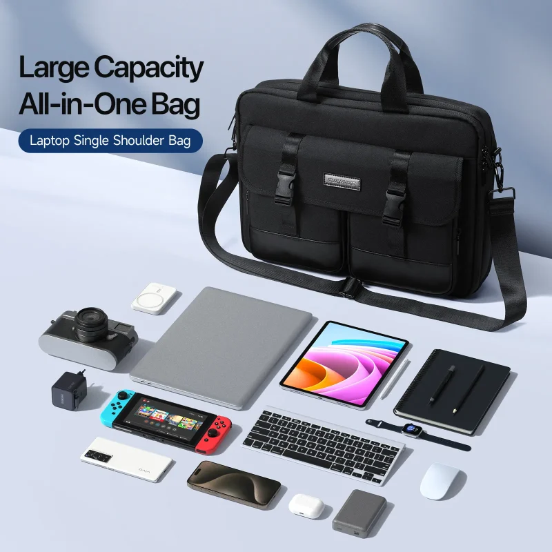 Tui Deo Dux Ducis Shoulder Bag Edge Series For Laptop 14 inch 15.4 inch Black 9