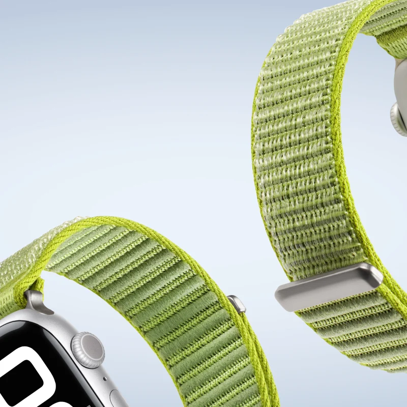 day deo apple watch dux ducis nylon velcro ye series acetech Prairie Green 3