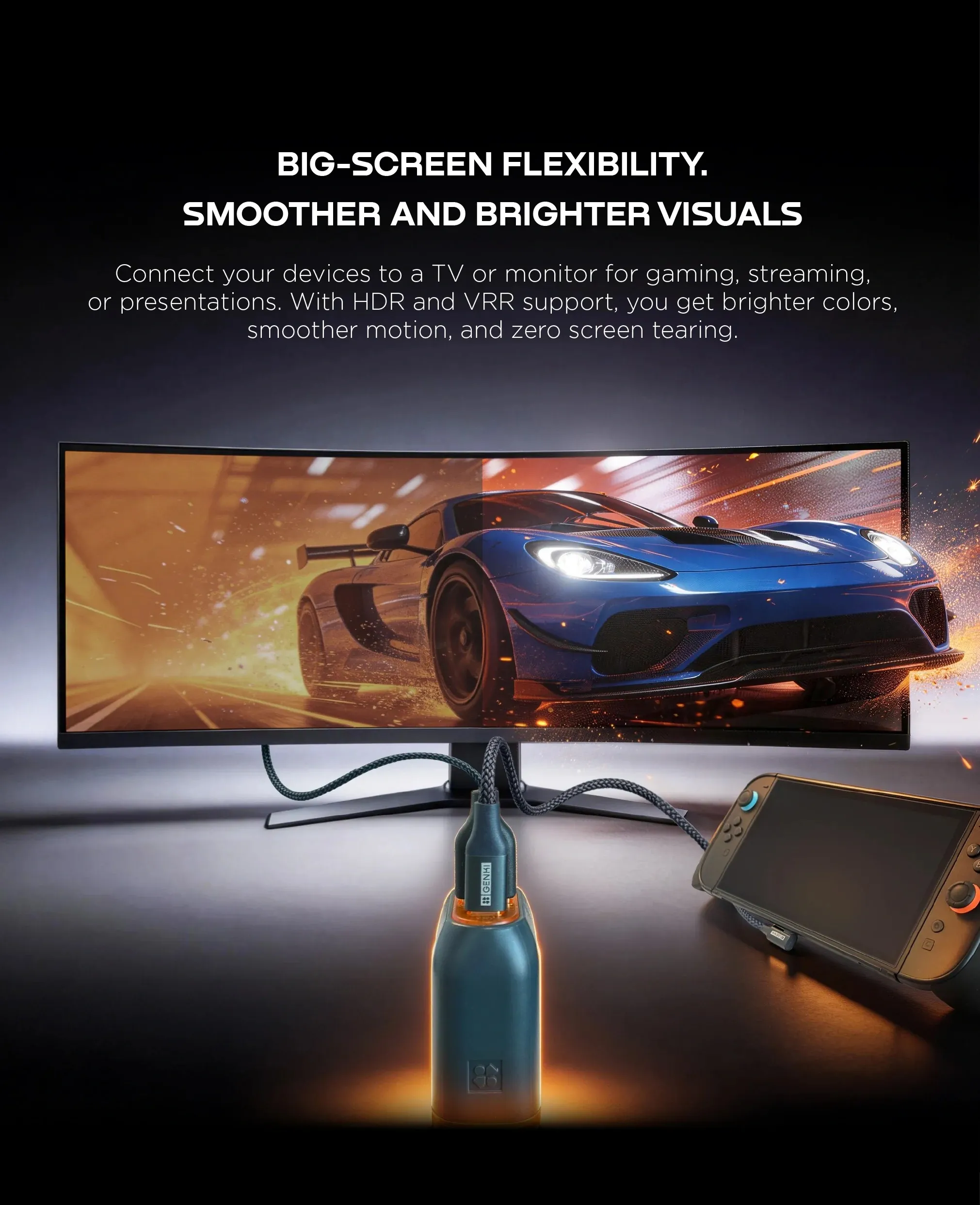 imgi 57 sac genki covert dock 3 gan 65w kiem hub hdmi 4k120hz us mobile 7