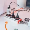 tram sac genki moonbase gan 240w hub 7 in 1 usb c 3 o dien ac all 7