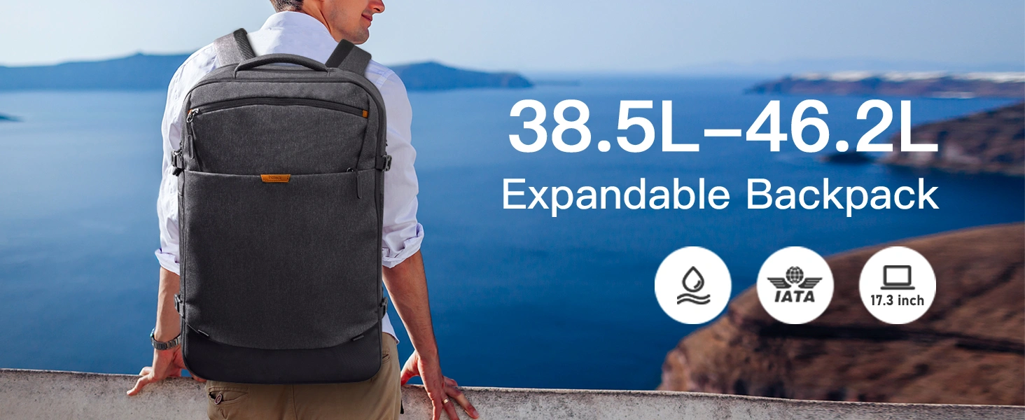 balo du lich inateck expandable carry on travel backpack cho laptop 17 inch bp03006 46l 35
