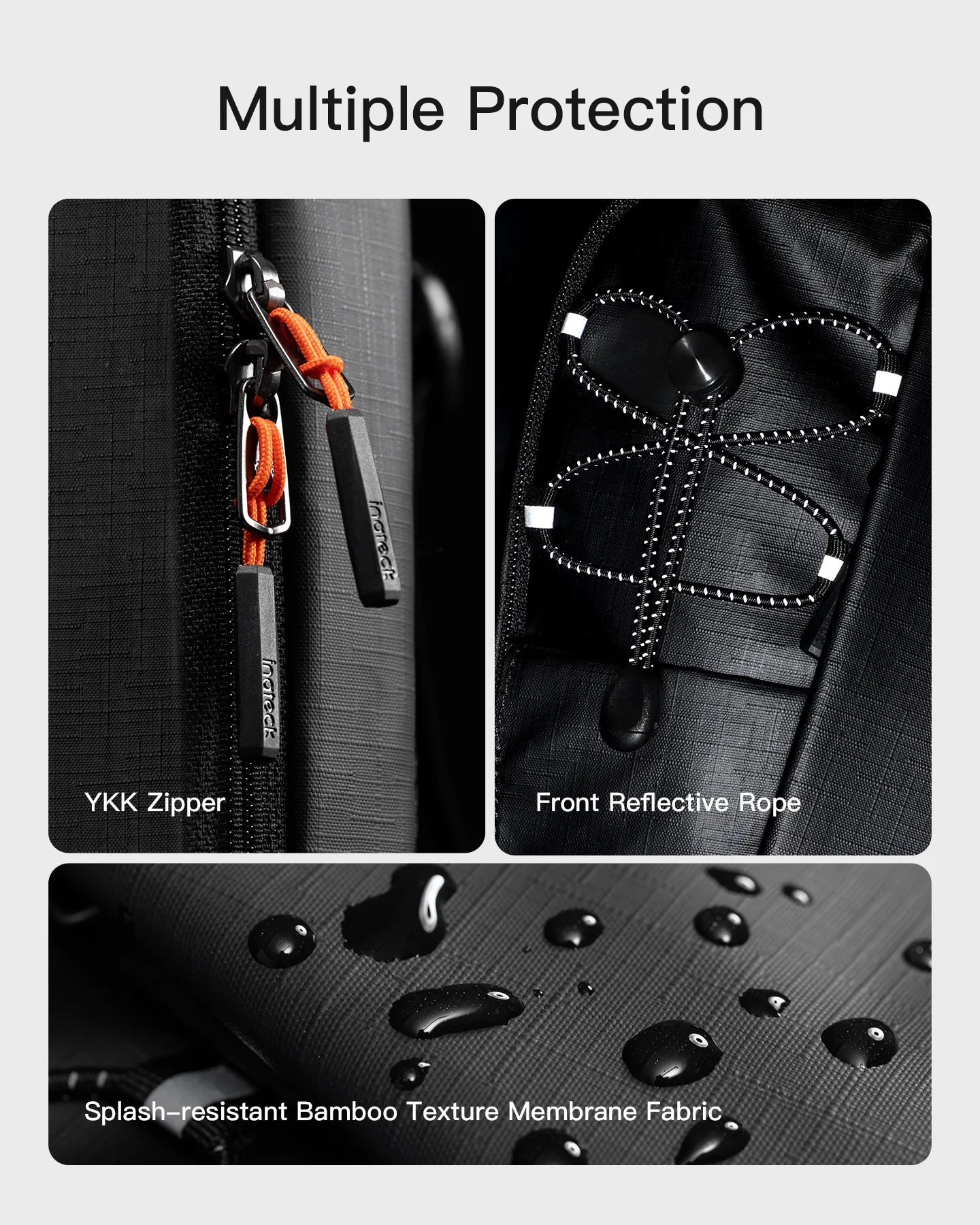 Túi Đeo Chéo inateck X-Row RFID-Blocking Water-Resistant Sling Bag FB01003 7 tui deo cheo inateck x row rfid blocking water resistant sling bag fb01003 black 6
