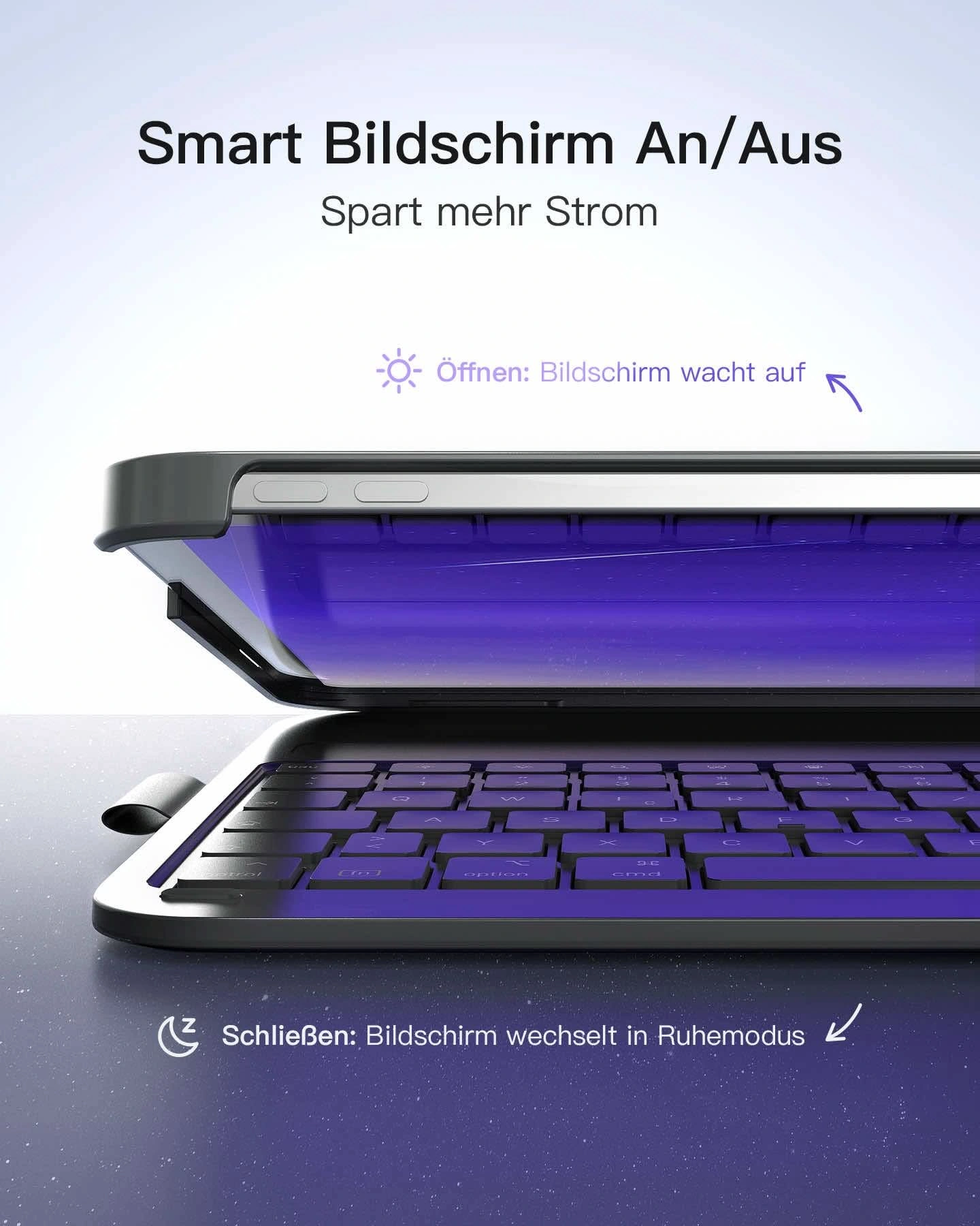 Bàn Phím Bluetooth Kiêm Bao Da inateck AirTap Cho iPad 11/10 Air/Pro 11-inch BK2007 21 ban phim bluetooth kiem bao da inateck airtap cho ipad 11 10 air pro 11 inch bk2007 gray 3