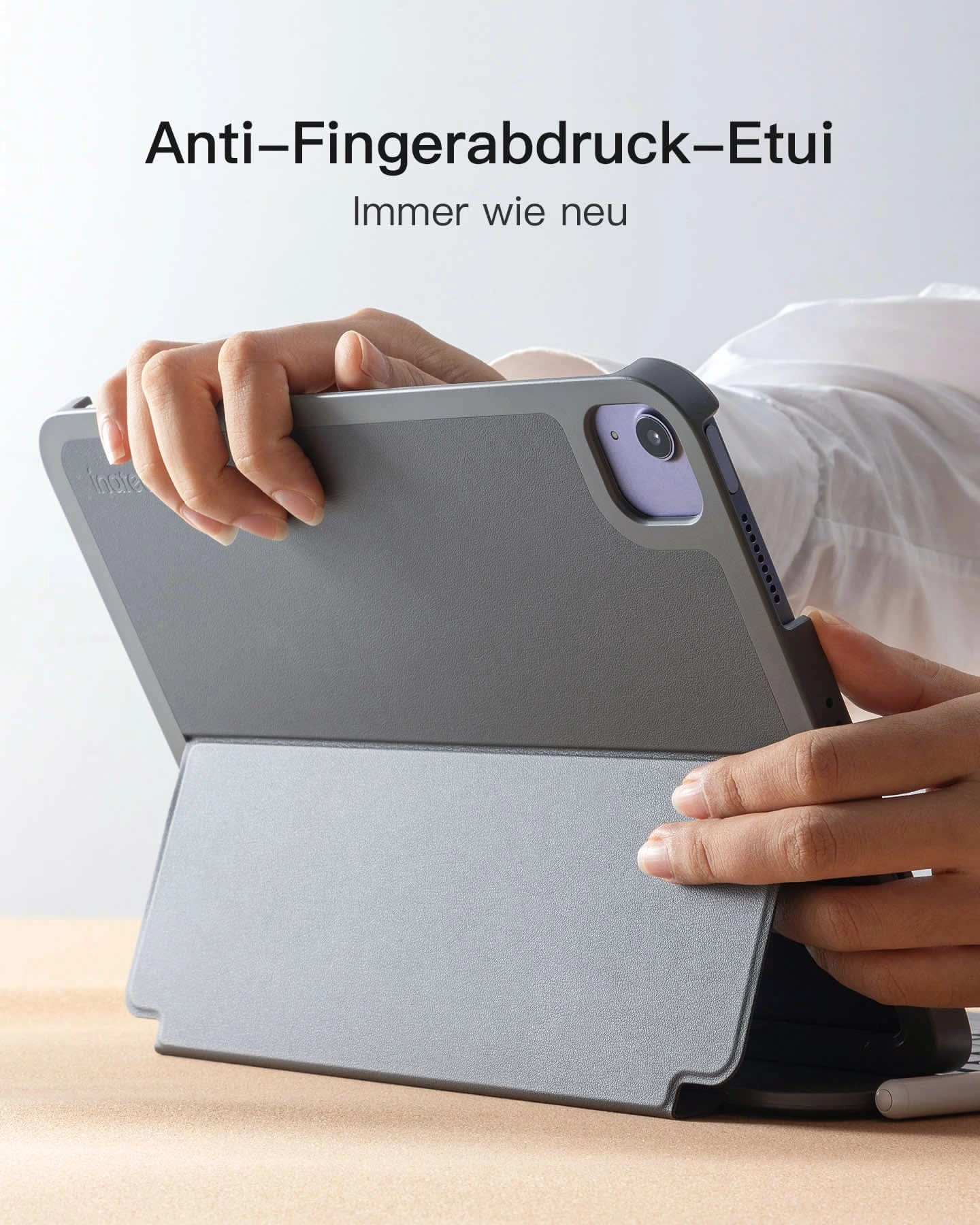 Bàn Phím Bluetooth Kiêm Bao Da inateck AirTap Cho iPad 11/10 Air/Pro 11-inch BK2007 23 ban phim bluetooth kiem bao da inateck airtap cho ipad 11 10 air pro 11 inch bk2007 gray 5