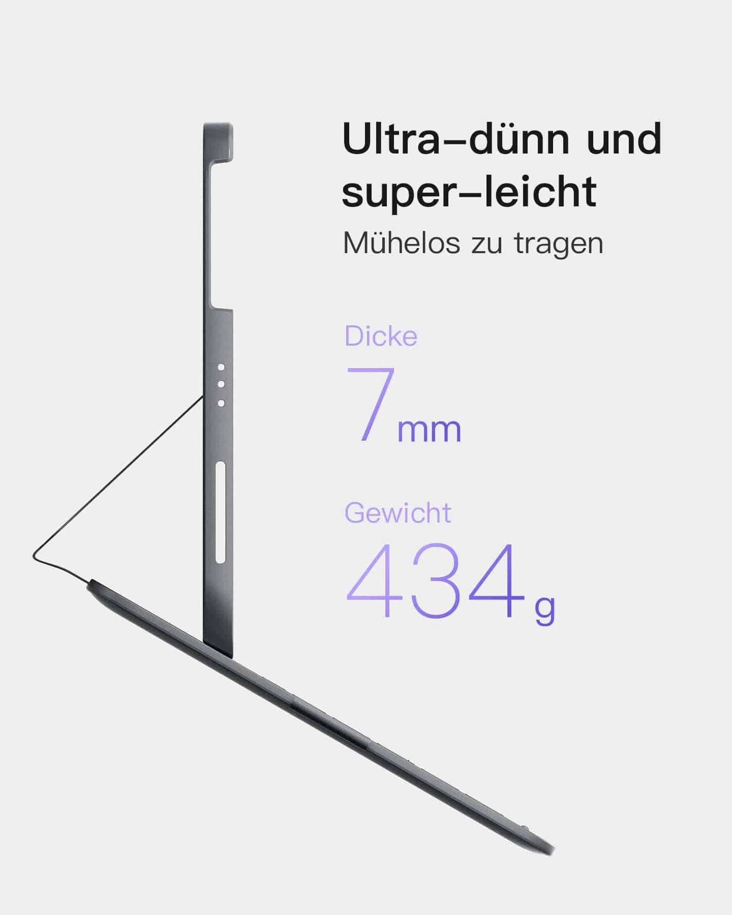 Bàn Phím Bluetooth Kiêm Bao Da inateck AirTap Cho iPad 11/10 Air/Pro 11-inch BK2007 25 ban phim bluetooth kiem bao da inateck airtap cho ipad 11 10 air pro 11 inch bk2007 gray 7