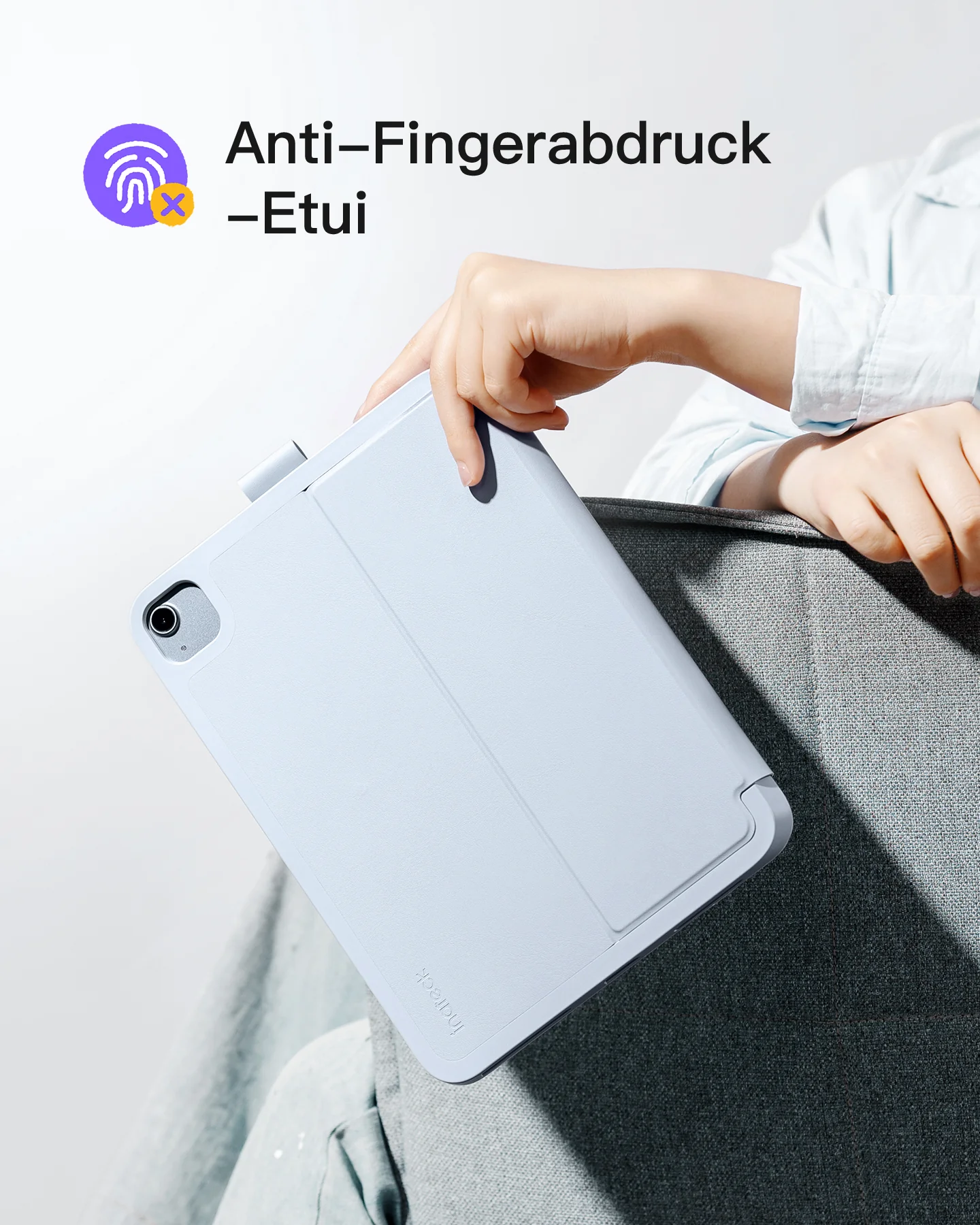 Bàn Phím Bluetooth Kiêm Bao Da inateck AirTap Cho iPad 11/10 Air/Pro 11-inch BK2007 16 ban phim bluetooth kiem bao da inateck airtap cho ipad 11 10 air pro 11 inch bk2007 light blue 4
