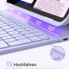 Bàn Phím Bluetooth Kiêm Bao Da inateck AirTap Cho iPad 11/10 Air/Pro 11-inch BK2007 63 ban phim bluetooth kiem bao da inateck airtap cho ipad 11 10 air pro 11 inch bk2007 purple 3