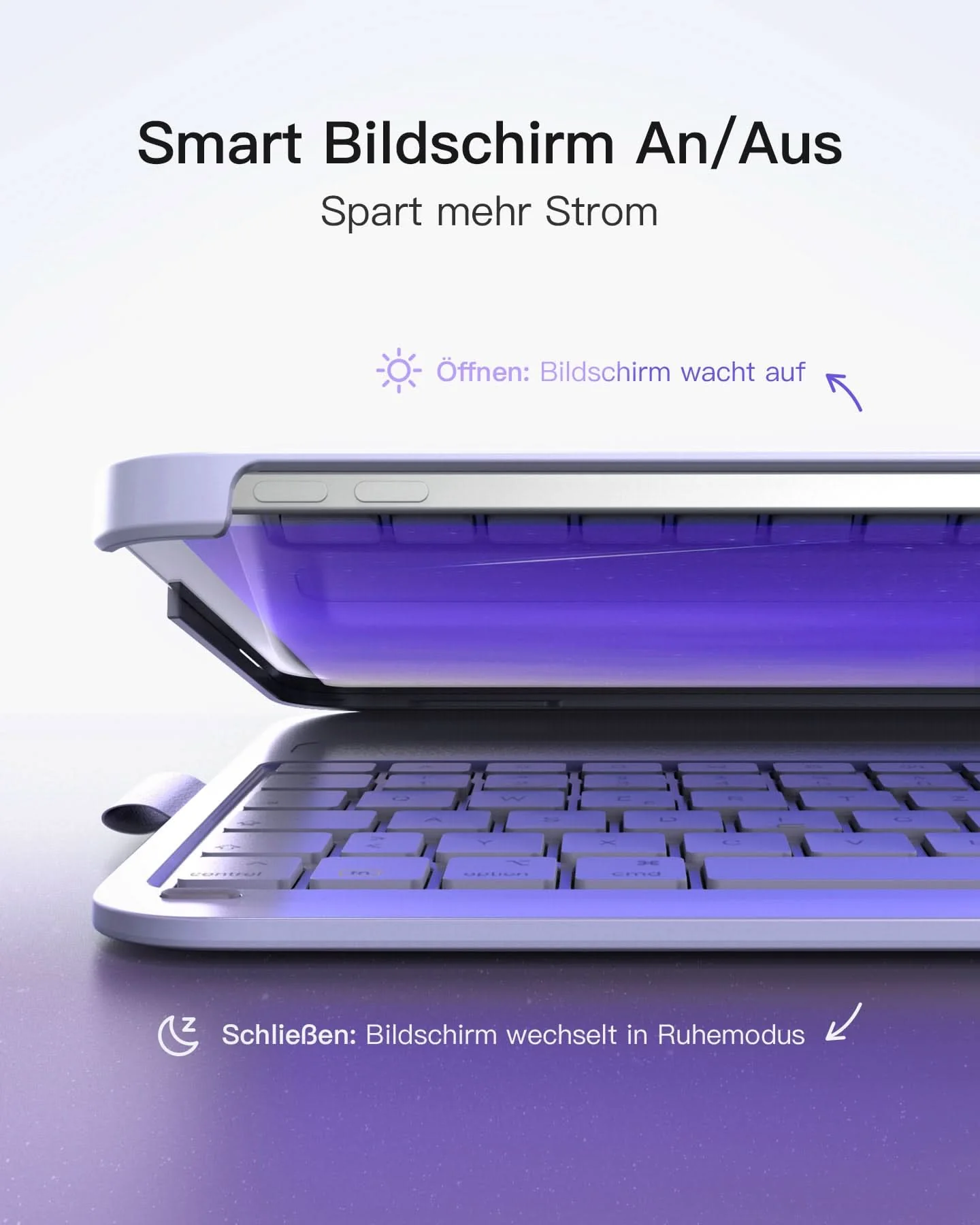 Bàn Phím Bluetooth Kiêm Bao Da inateck AirTap Cho iPad 11/10 Air/Pro 11-inch BK2007 29 ban phim bluetooth kiem bao da inateck airtap cho ipad 11 10 air pro 11 inch bk2007 purple 5