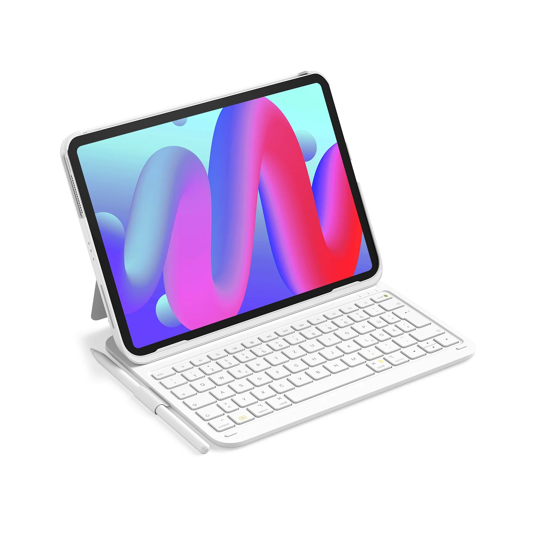 Bàn Phím Bluetooth Kiêm Bao Da inateck AirTap Cho iPad 11/10 Air/Pro 11-inch BK2007 5 ban phim bluetooth kiem bao da inateck airtap cho ipad 11 10 air pro 11 inch bk2007 white 1