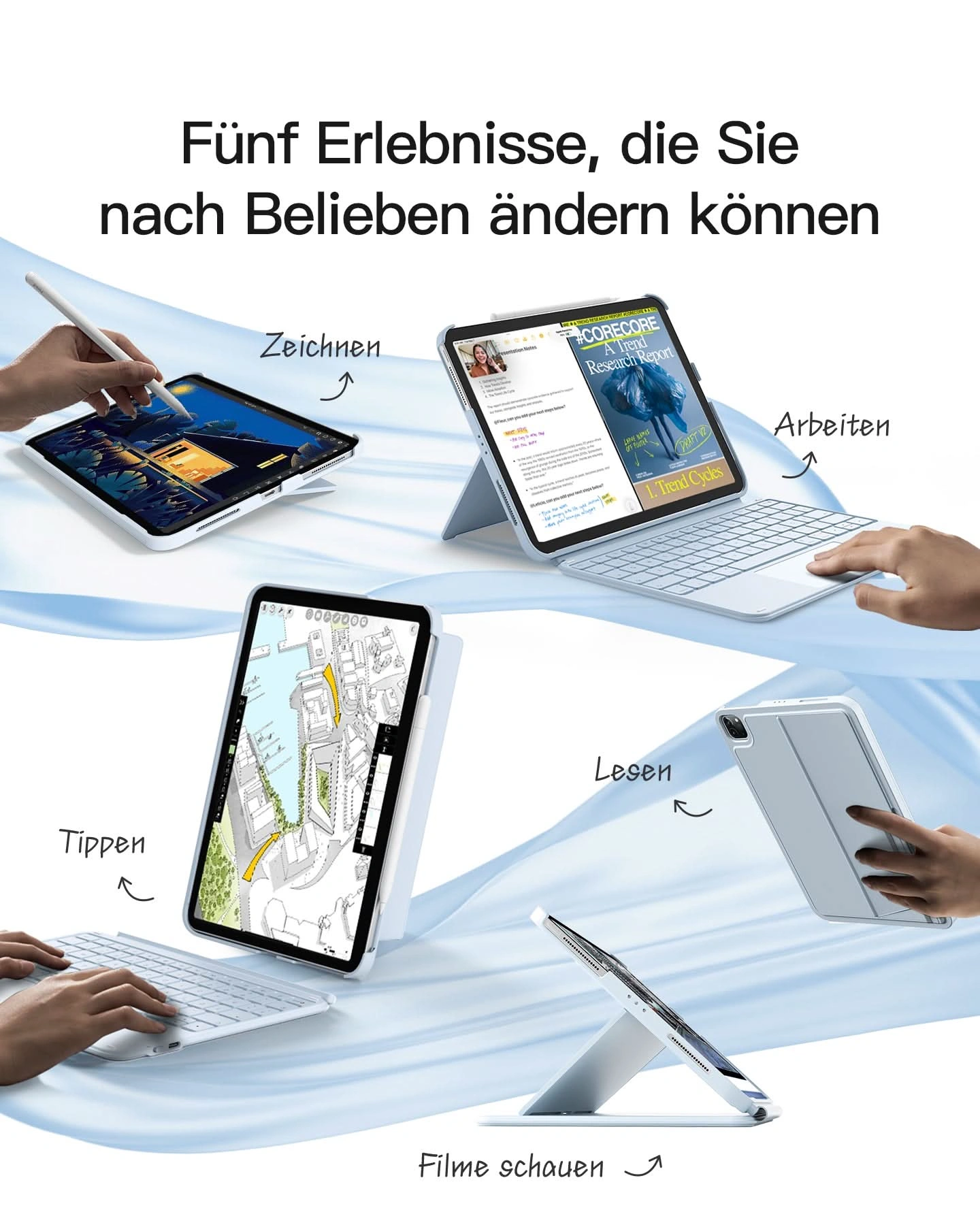 ban phim bluetooth kiem op lung inateck acetouch cho ipad pro 11 inch m4 m5 2024 2025 kb04122 11 light blue 9 1