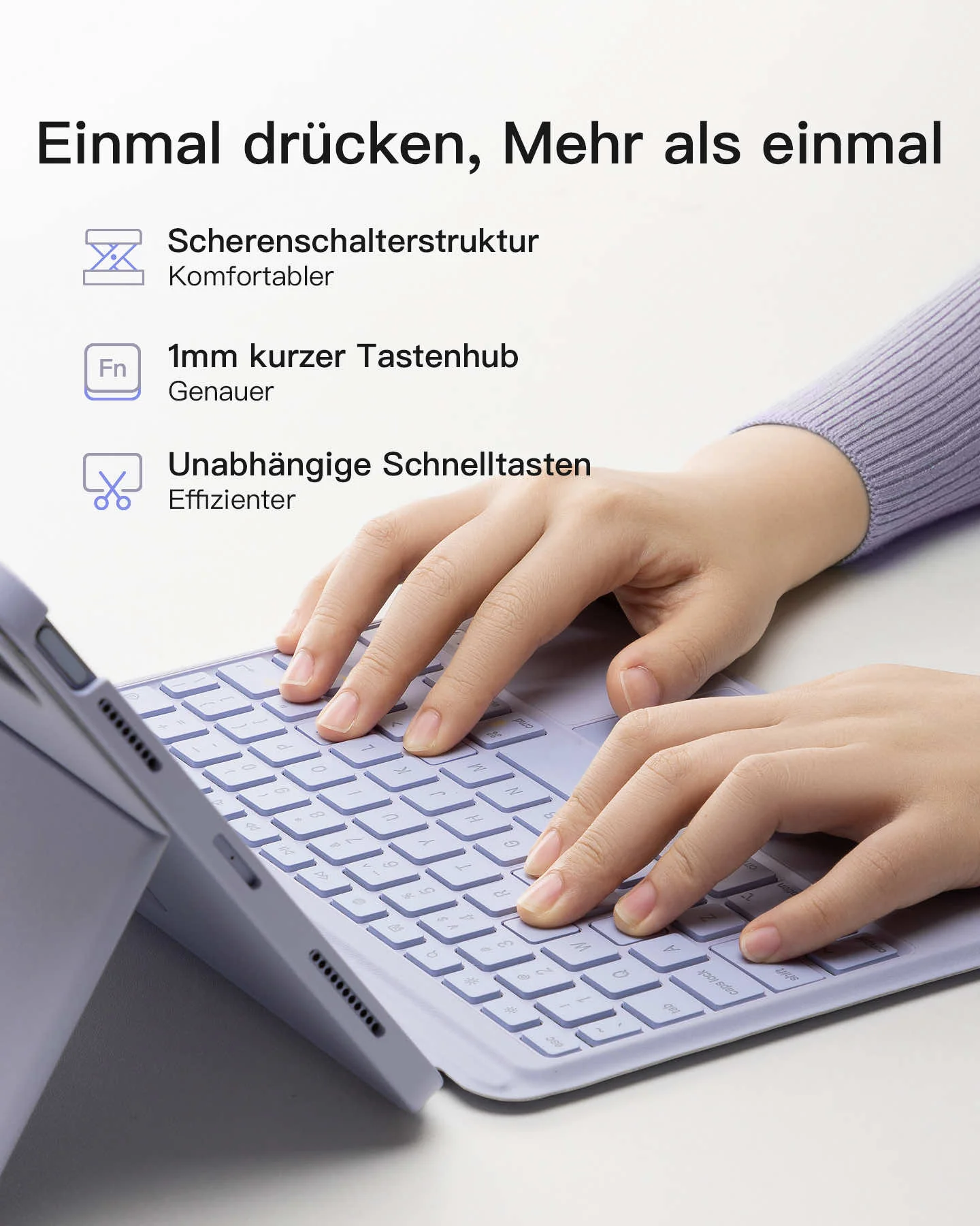 ban phim bluetooth kiem op lung inateck acetouch led rgb cho ipad air 7 6 5 4 pro 11 inch 4 3 2 1 kb04111 purple 3 1