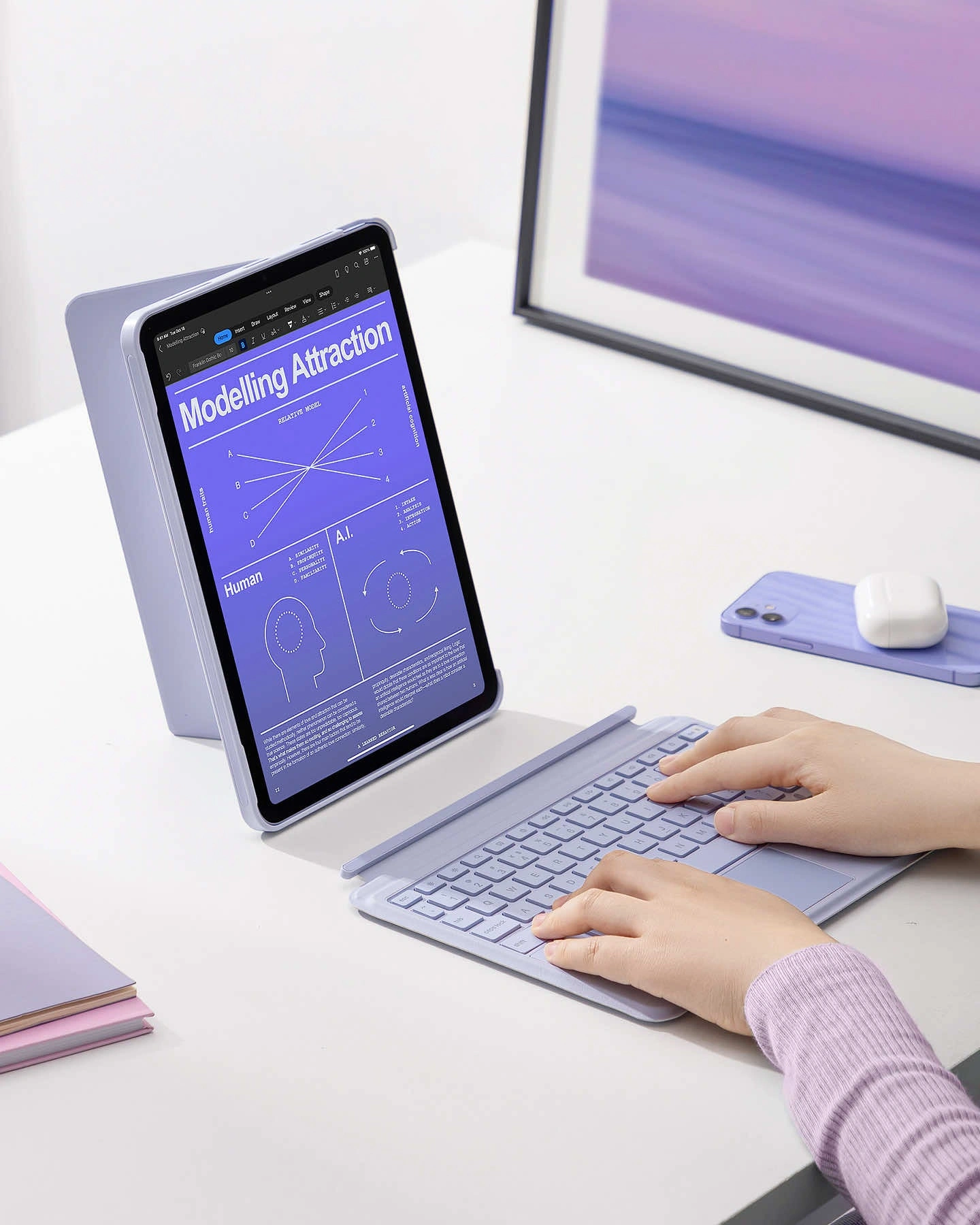 ban phim bluetooth kiem op lung inateck acetouch led rgb cho ipad air 7 6 5 4 pro 11 inch 4 3 2 1 kb04111 purple 6 1