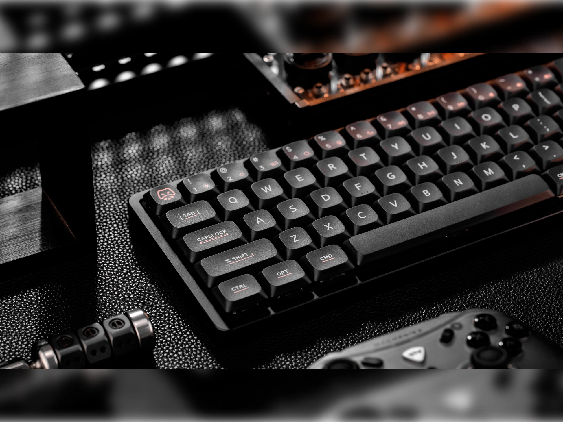 ban phim co iqunix magi65 pro low profile aluminum shadow black pc 9 1