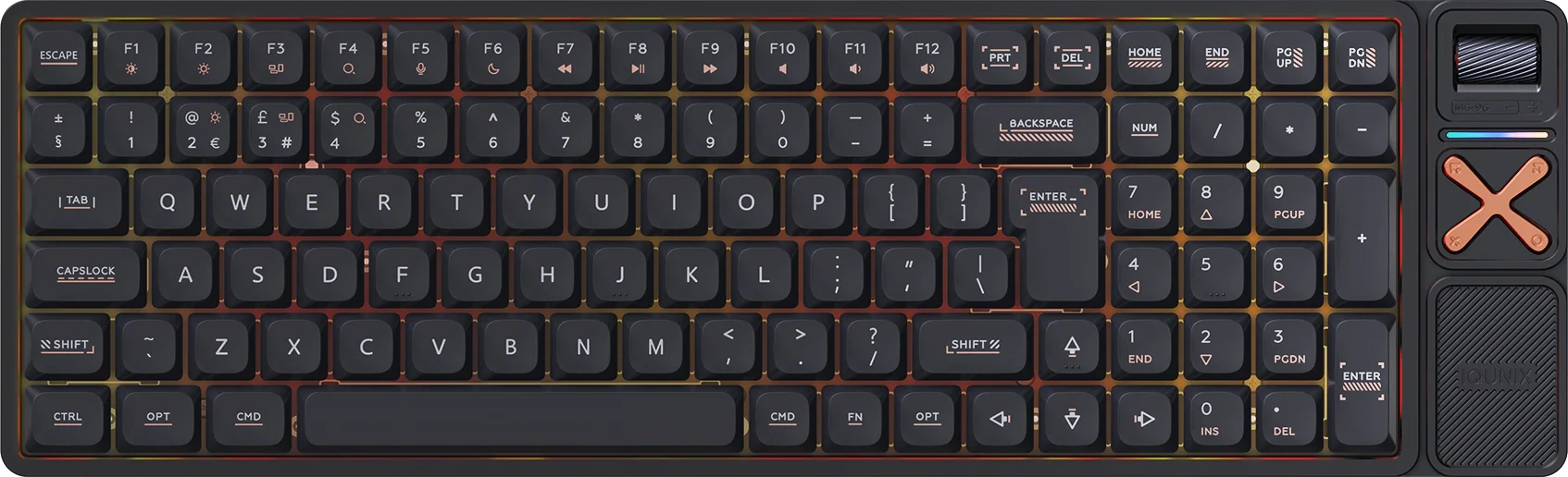 ban phim co iqunix magi75 75 pro 96 96 pro low profile aluminum 9