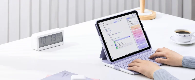 banner ban phim bluetooth kiem bao da inateck airtap cho ipad 11 10 air pro 11 inch bk2007 purple 2