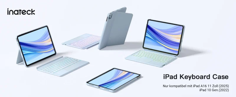 banner ban phim bluetooth kiem op lung inateck acetouch led rgb cho ipad 11 gen a16 10 gen 10 9 inch kb04112 light blue 1