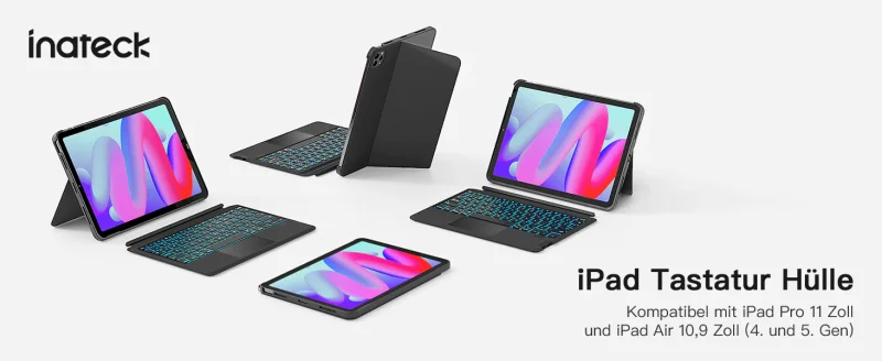 banner ban phim bluetooth kiem op lung inateck acetouch led rgb cho ipad air 7 6 5 4 pro 11 inch 4 3 2 1 kb04111 black 1