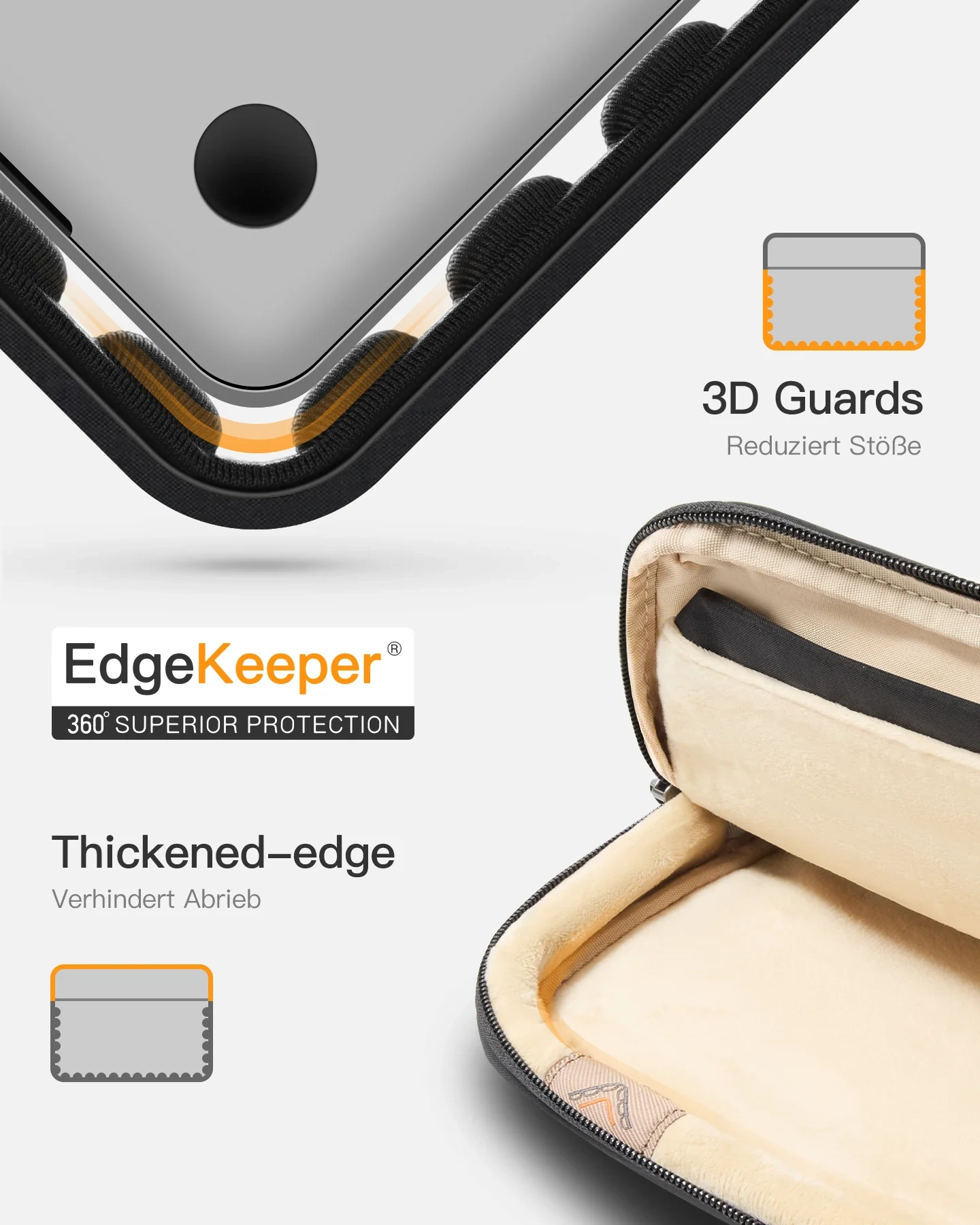 Túi Chống Sốc inateck EdgeKeeper 360° Tempo Cho Laptop/MacBook Air/Pro 13 inch LBT11-13 7 tui chong soc inateck edgekeeper 360 tempo cho laptop macbook air pro 13 inch lbt11 13 black 7