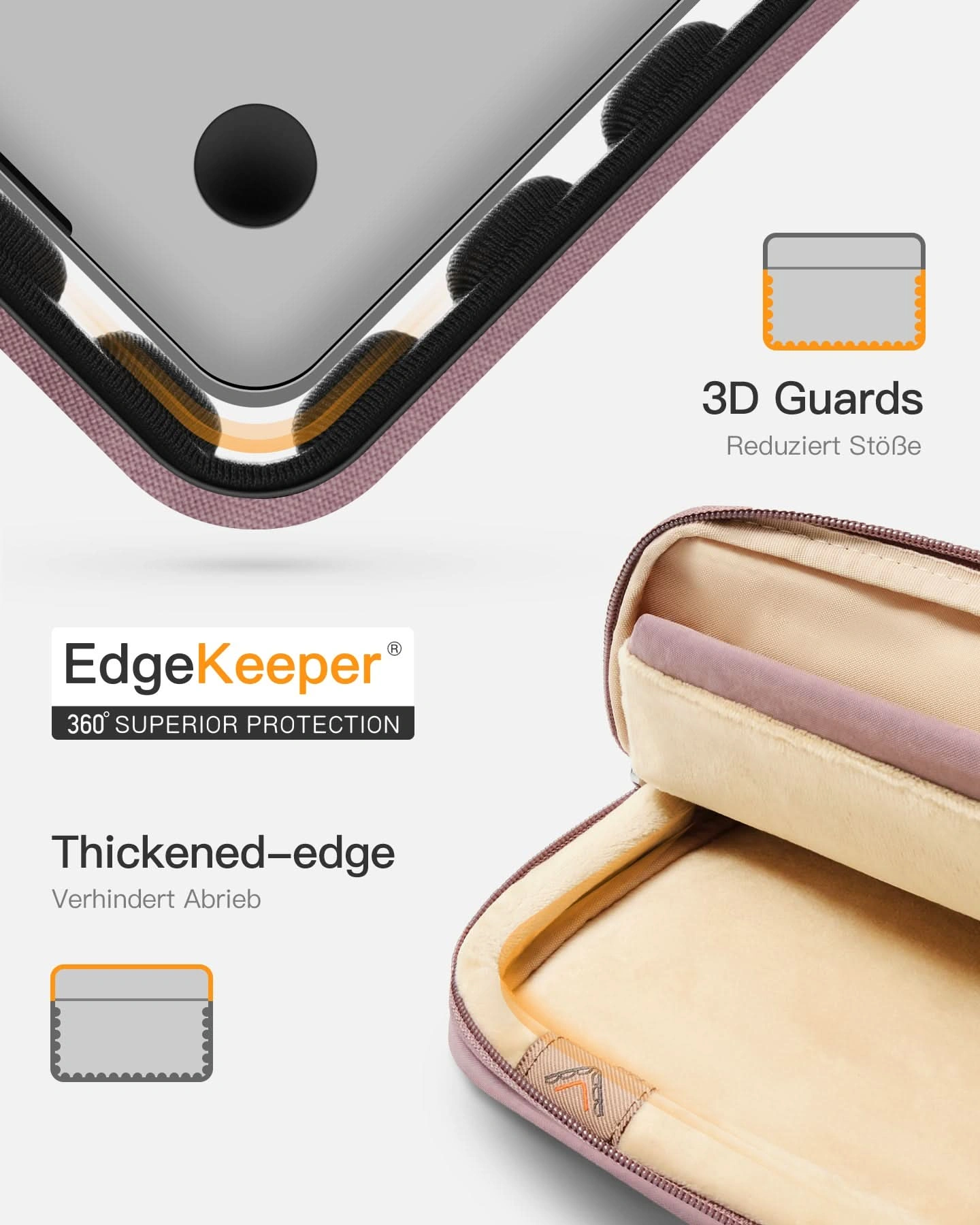 Túi Chống Sốc inateck EdgeKeeper 360° Tempo Cho Laptop/MacBook Air/Pro 13 inch LBT11-13 30 tui chong soc inateck edgekeeper 360 tempo cho laptop macbook air pro 13 inch lbt11 13 purple 8