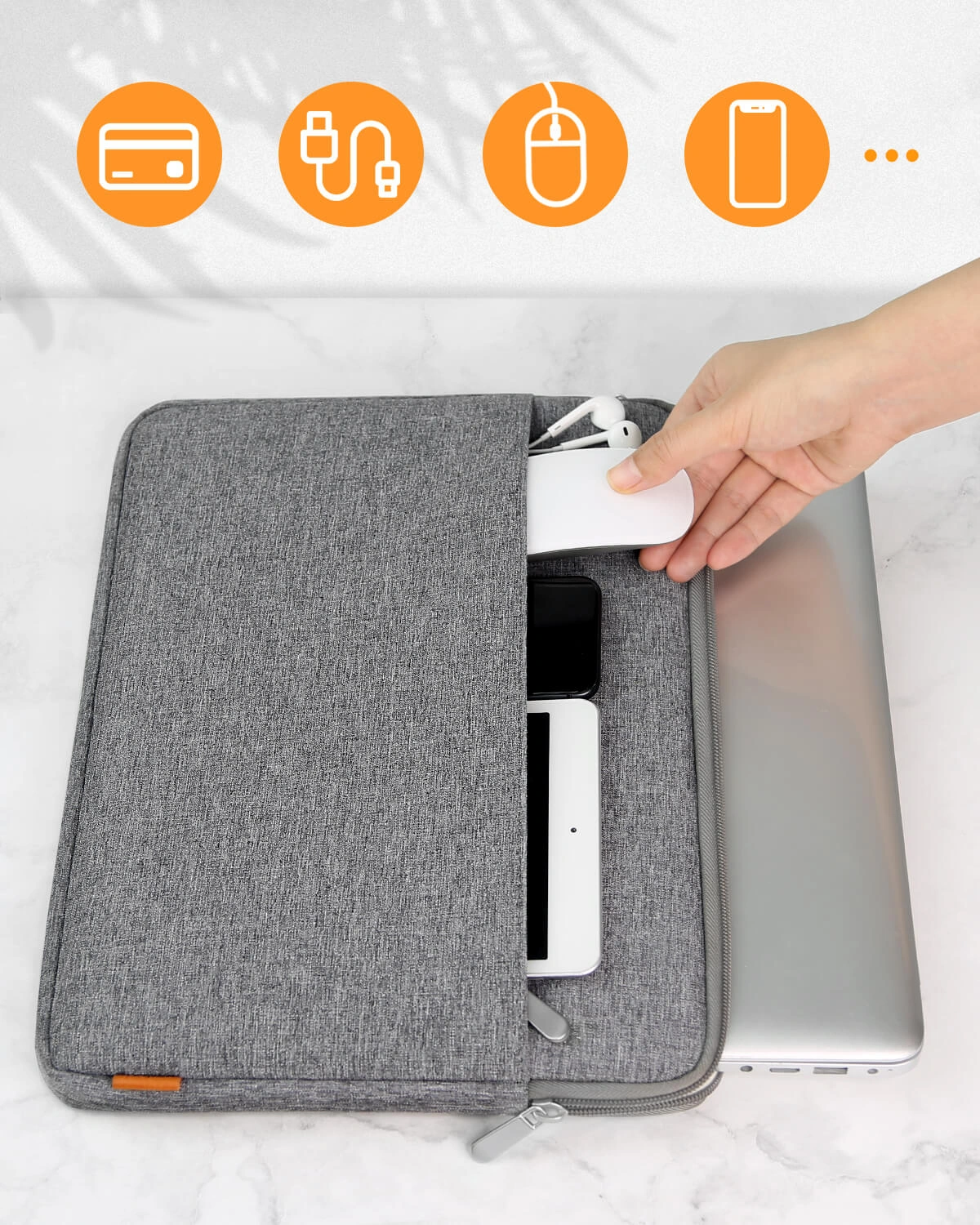 tui chong soc mong nhe inateck cho laptop macbook air pro 13 inch lb01005 gray 7 1