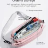 tui deo cheo thoi trang inateck stylish crossbody sling bag lb03014 4l pink 3