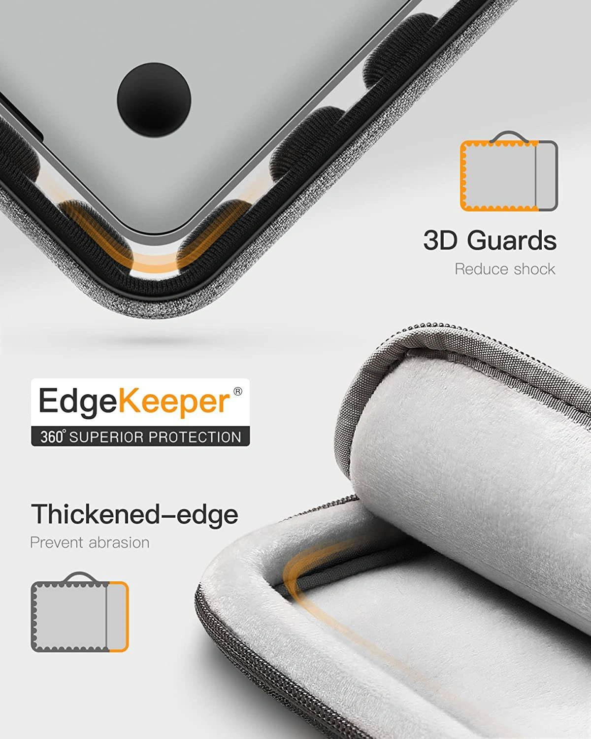 tui xach chong soc inateck edgekeeper 360 b1 cho laptop macbook air pro 13 inch lb02006 gray 7 1