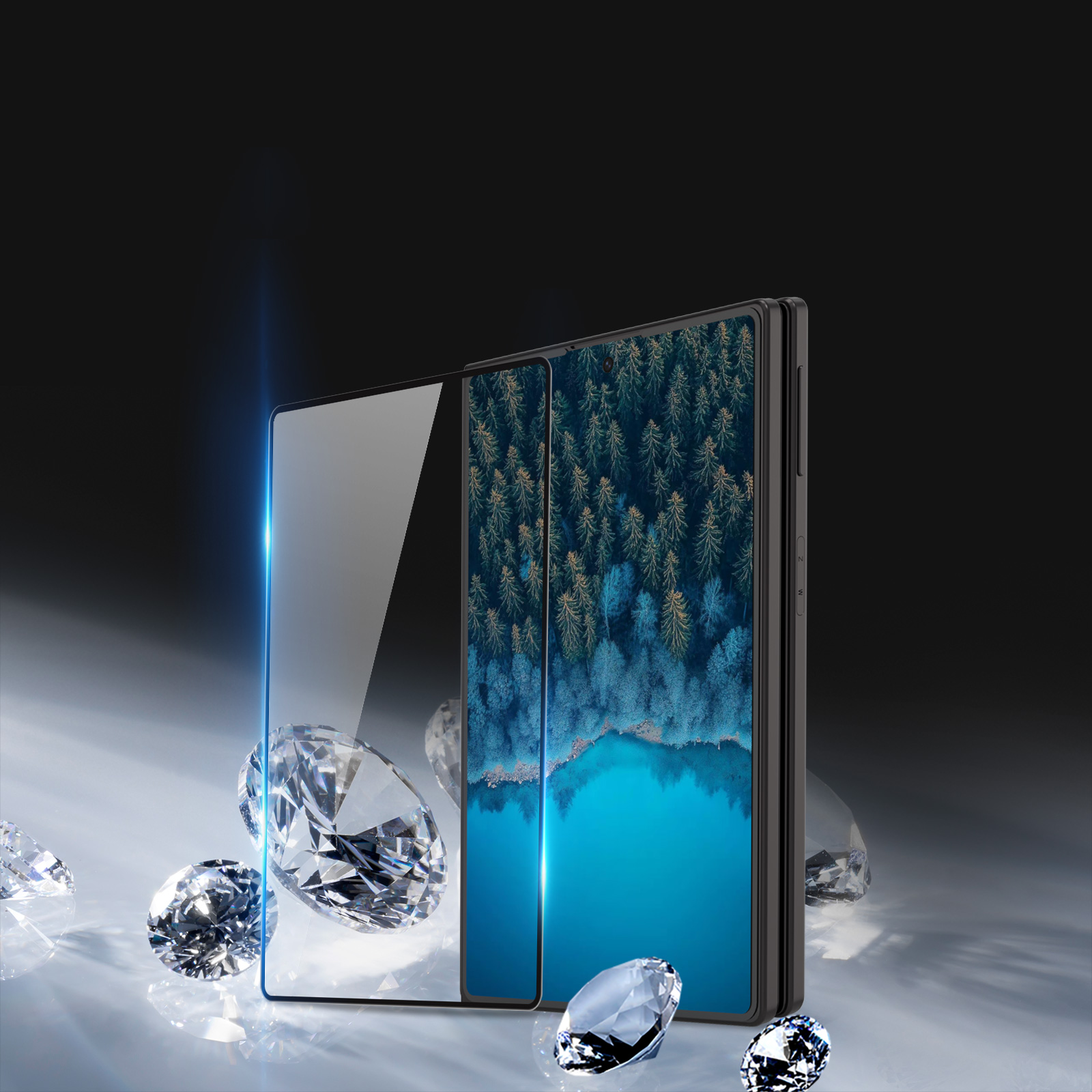 cuong luc 2 5d tempered glass screen protector cho samsung z fold8 6 1