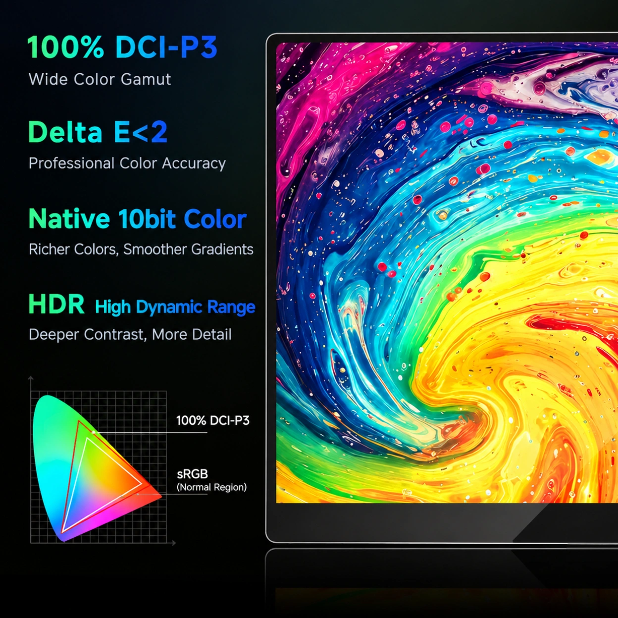 man hinh di dong sculptor 14 inch 2 8k oled 120hz mu140lh new