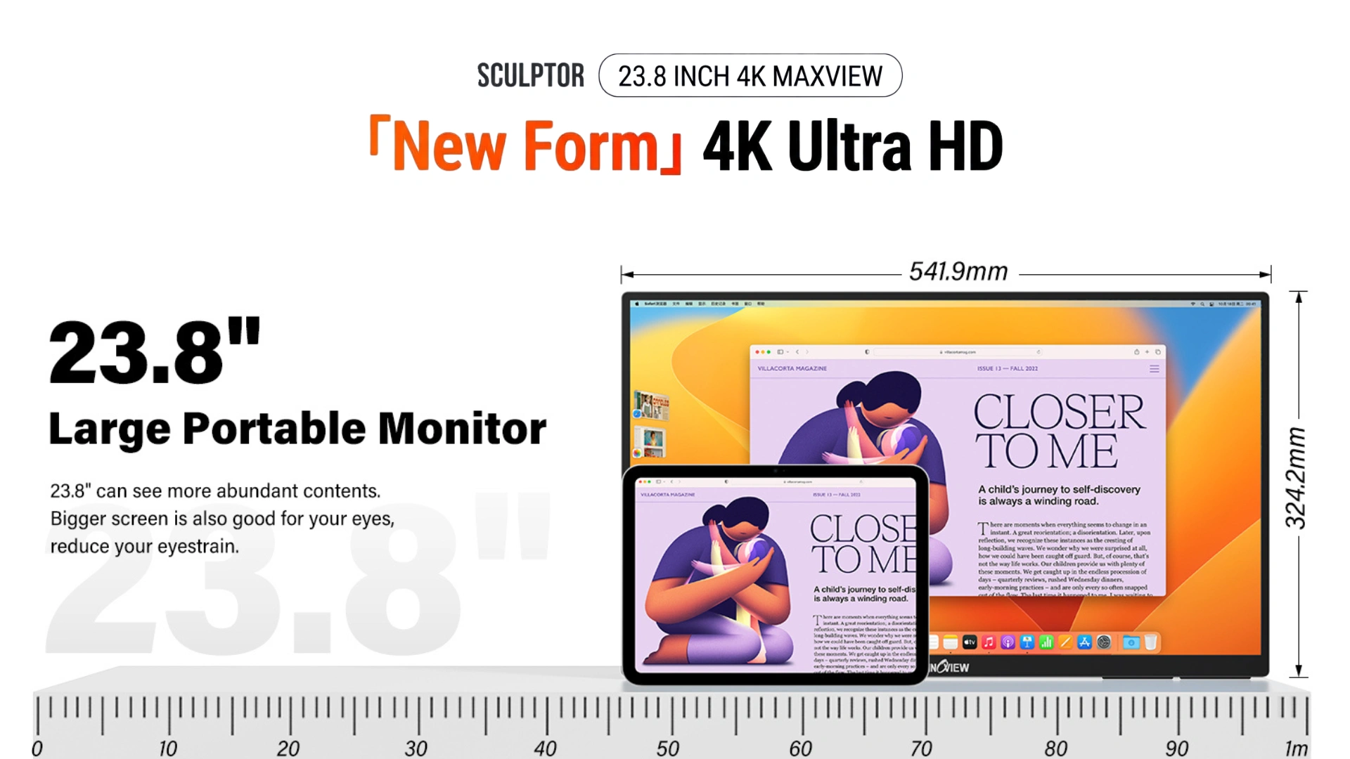 man hinh di dong sculptor 23 8 inch 4k ips 60hz mu24lc new